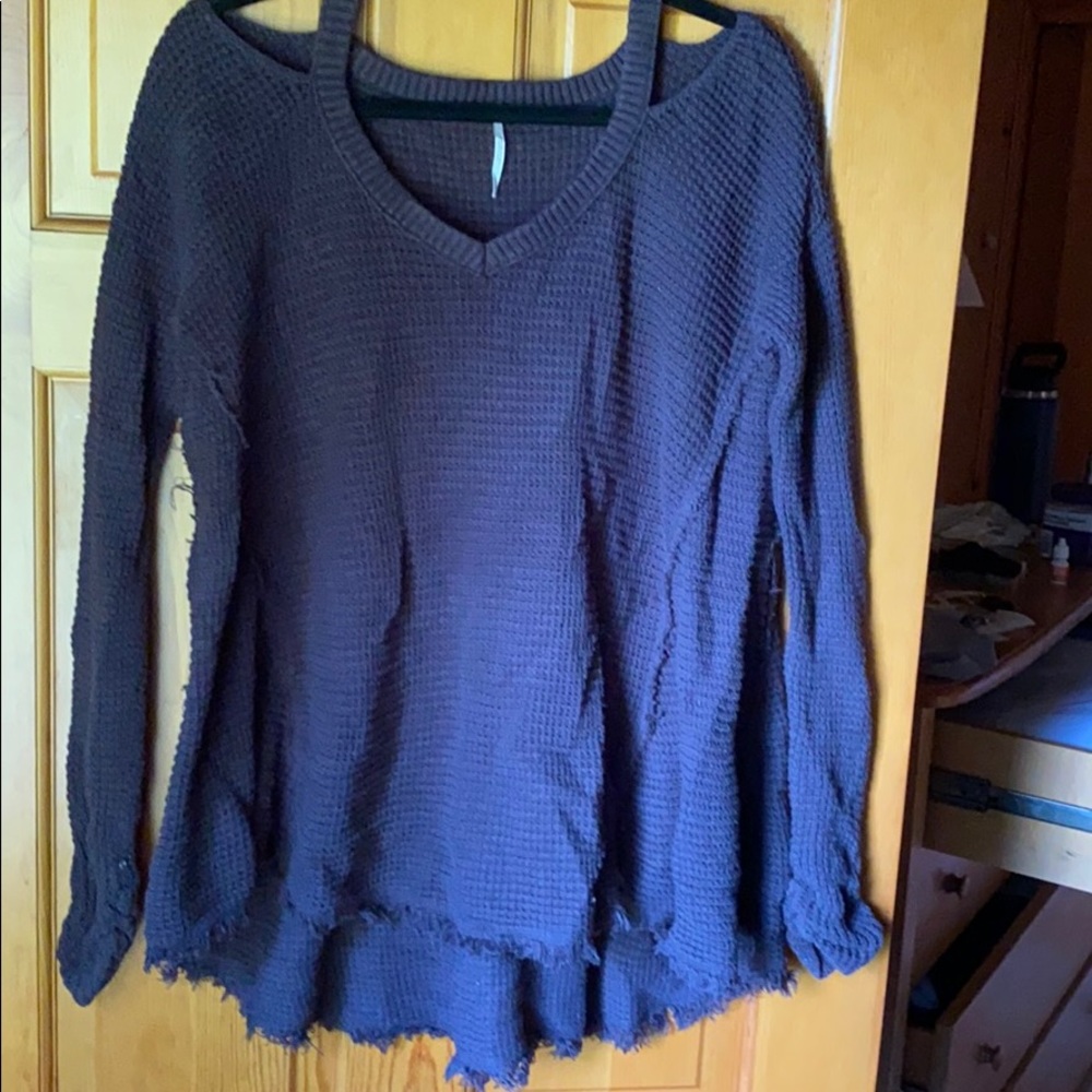 Free people black sweater